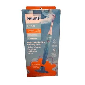 Philips One For Kids Battery‎ Toothbrush Ages 3+ Sonicare Blue NEW